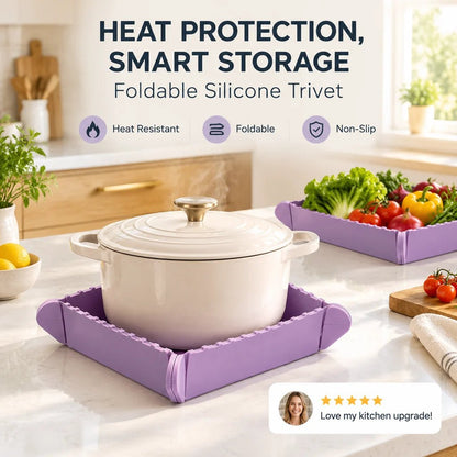 Mira Silicone Trivet | Magnetic, Heat-Resistant for Hot Dishes and Pots - Hartwella