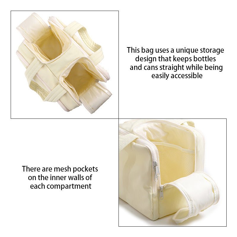Mira Travel Makeup Bag | Large Capacity, Waterproof Nylon - Hartwella