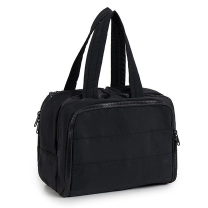 Mira Travel Makeup Bag | Large Capacity, Waterproof Nylon - Hartwella