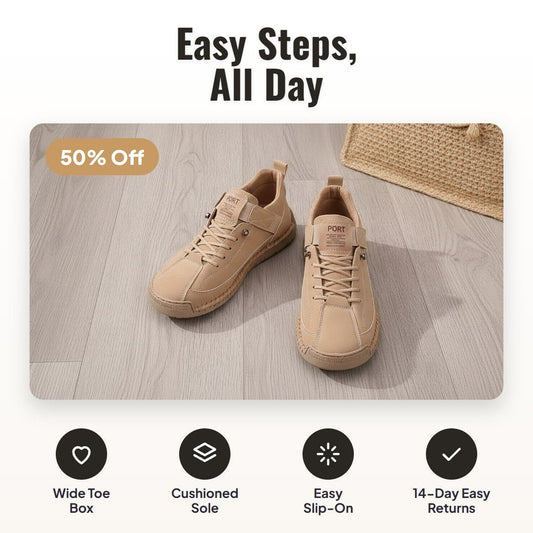Mira™ Wide-Toe Slip-On Comfort Sneakers - Hartwella