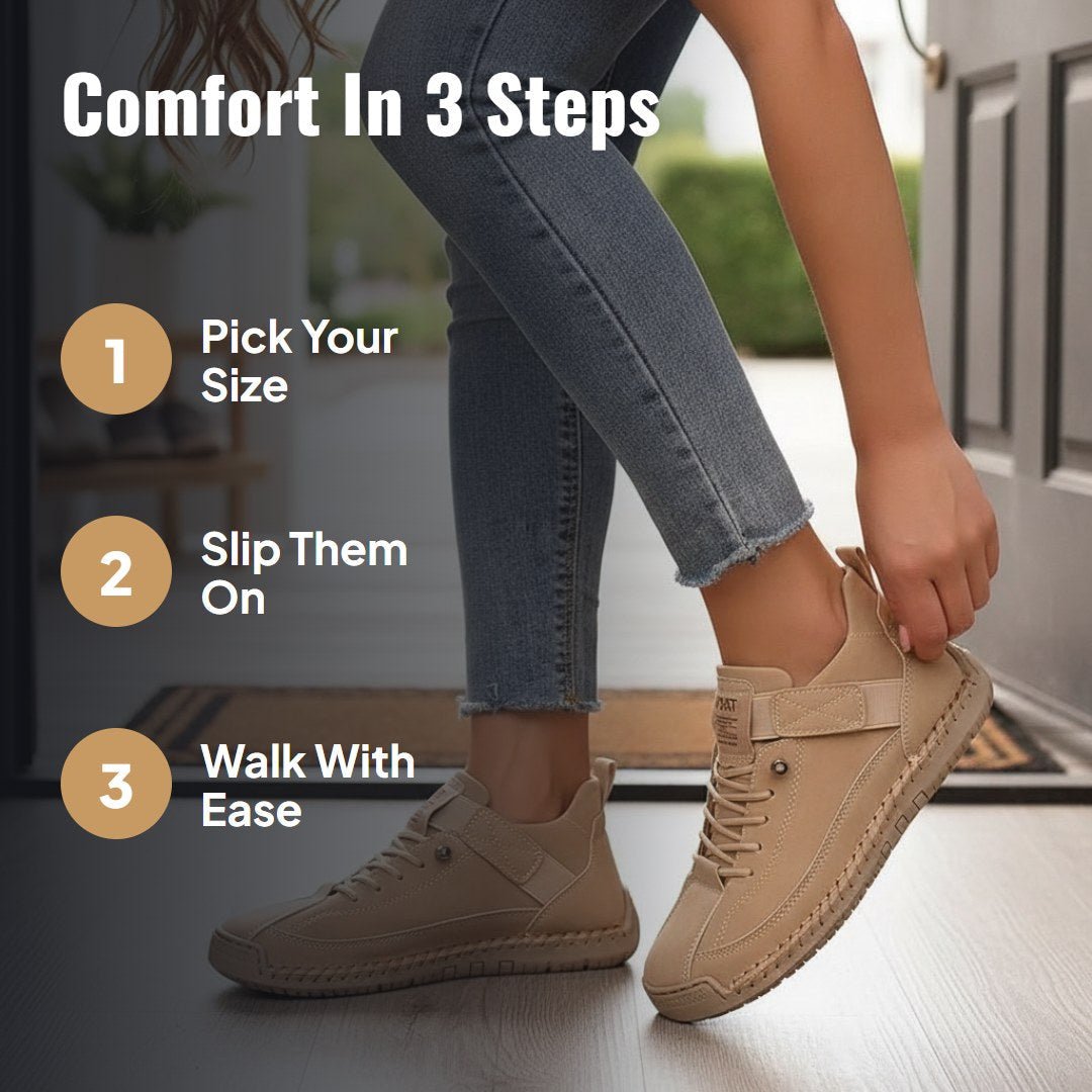 Mira™ Wide-Toe Slip-On Comfort Sneakers - Hartwella