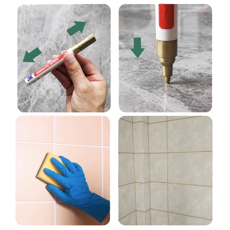 Mosaic Grout Pen | Waterproof, Mold - Resistant White Grout Marker - Hartwella