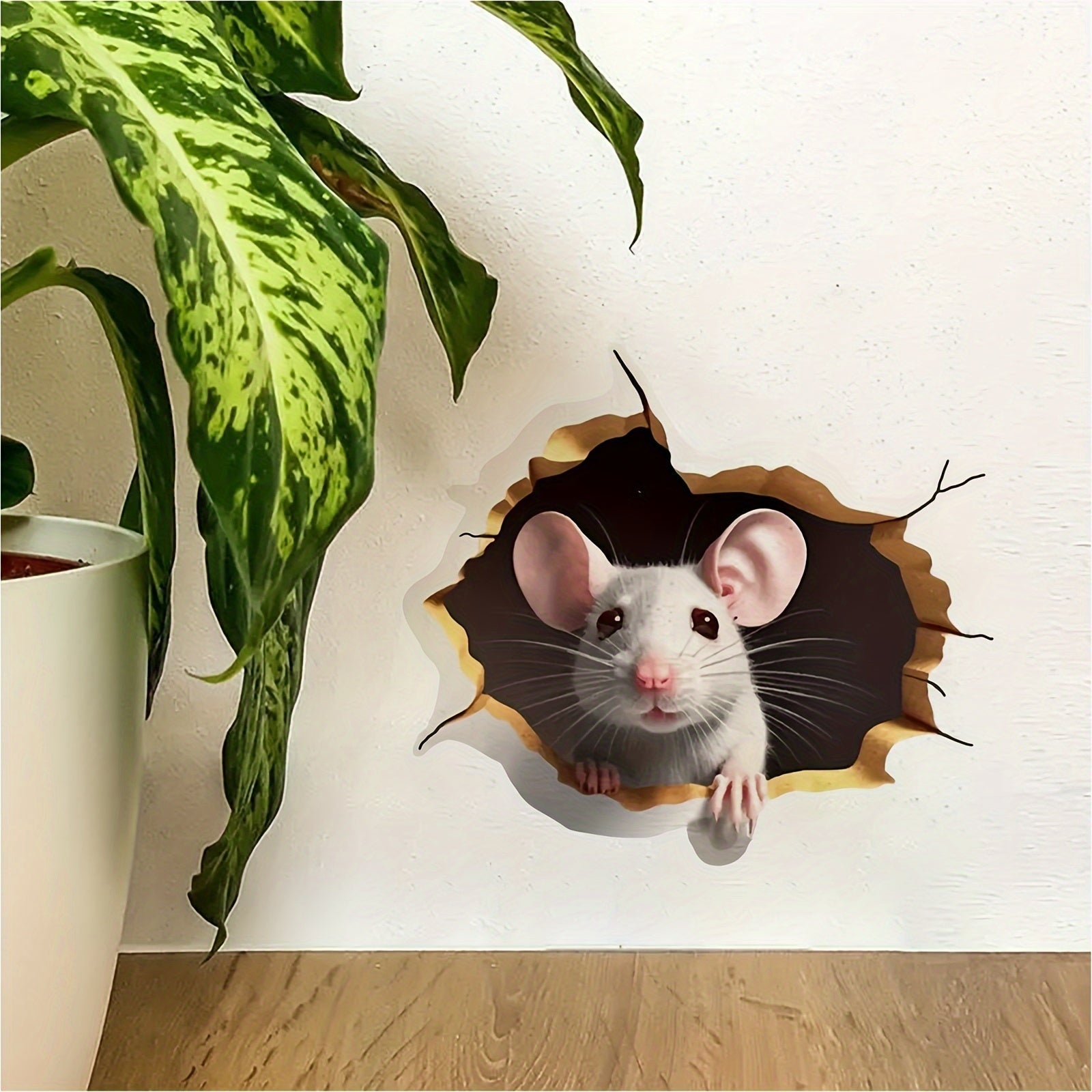 Mousello 3D Wall Sticker | Removable, Waterproof Cartoon Design - Hartwella