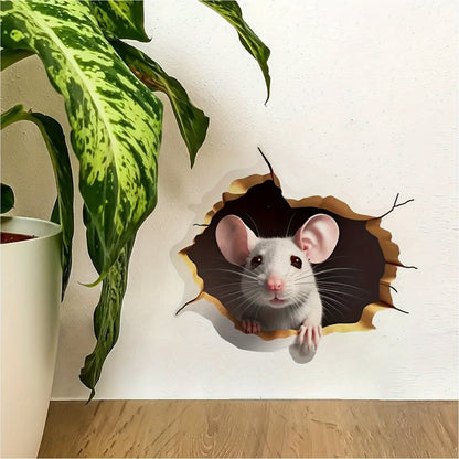 Mousello 3D Wall Sticker | Removable, Waterproof Cartoon Design - Hartwella