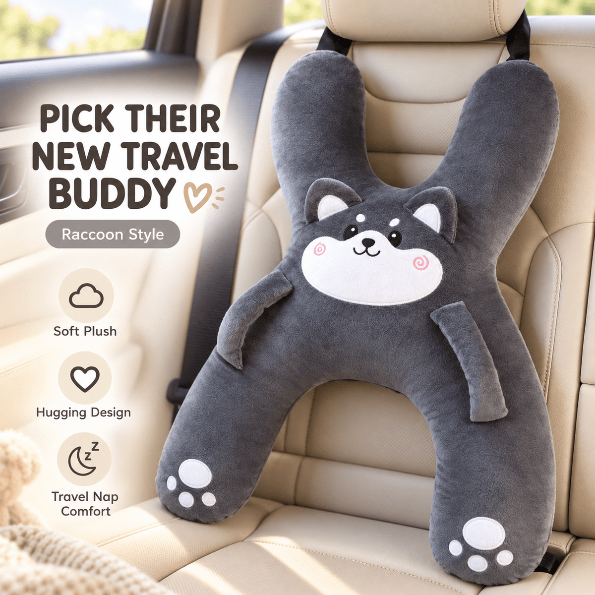 Napsy™ Kids Car Sleep Buddy