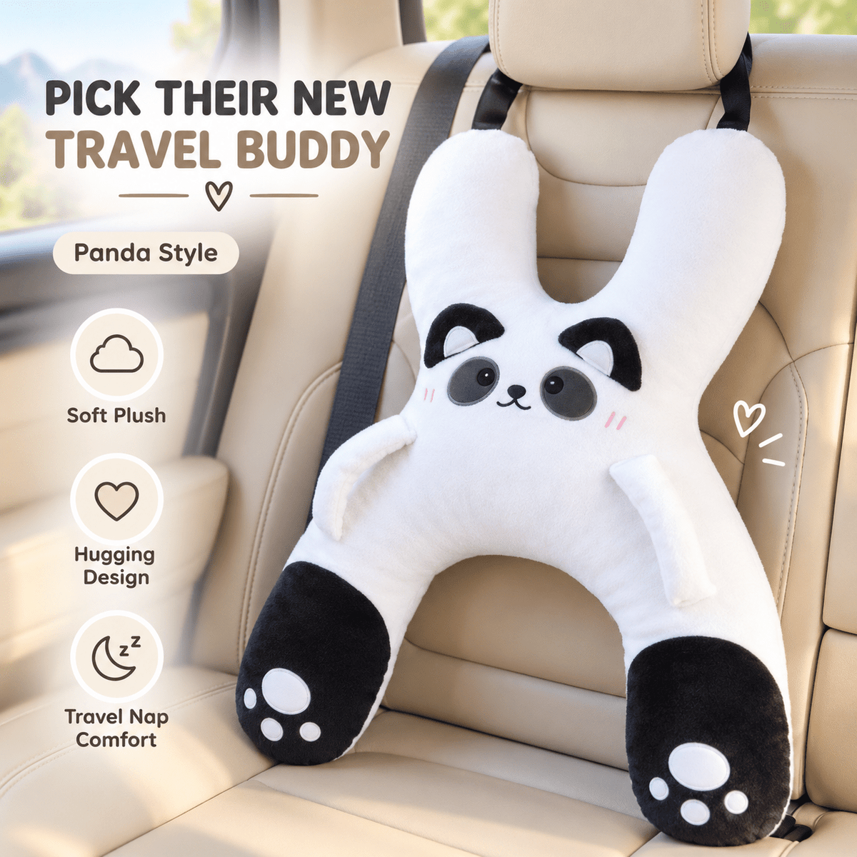 Napsy™ Kids Car Sleep Buddy - Hartwella