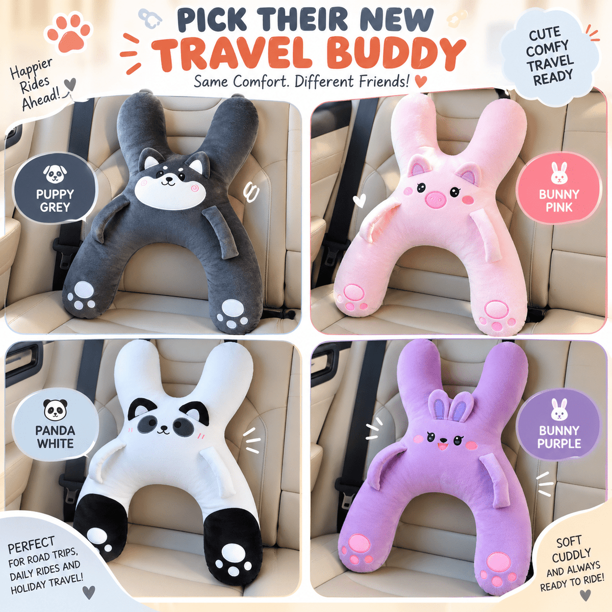 Napsy™ Kids Car Sleep Buddy - Hartwella