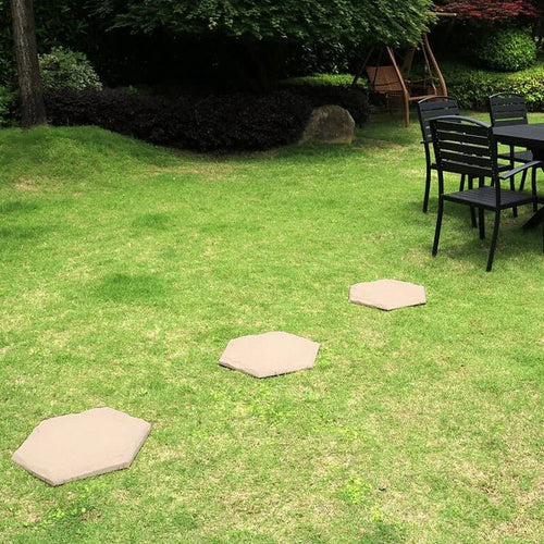 Natura Garden Stones | Durable Resin Decorative Stepping Stones for Pathways - Hartwella
