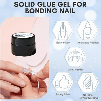 Navi Nail Glue Gel | Fast - Curing, Strong Adhesion for Press - On Nails - Hartwella
