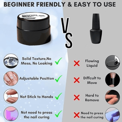 Navi Nail Glue Gel | Fast - Curing, Strong Adhesion for Press - On Nails - Hartwella
