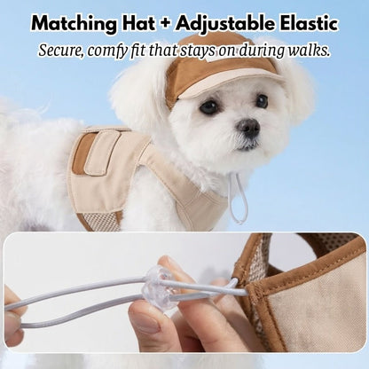 Navi No Pull Dog Harness Set | Breathable Mesh, Adjustable Fit - Hartwella