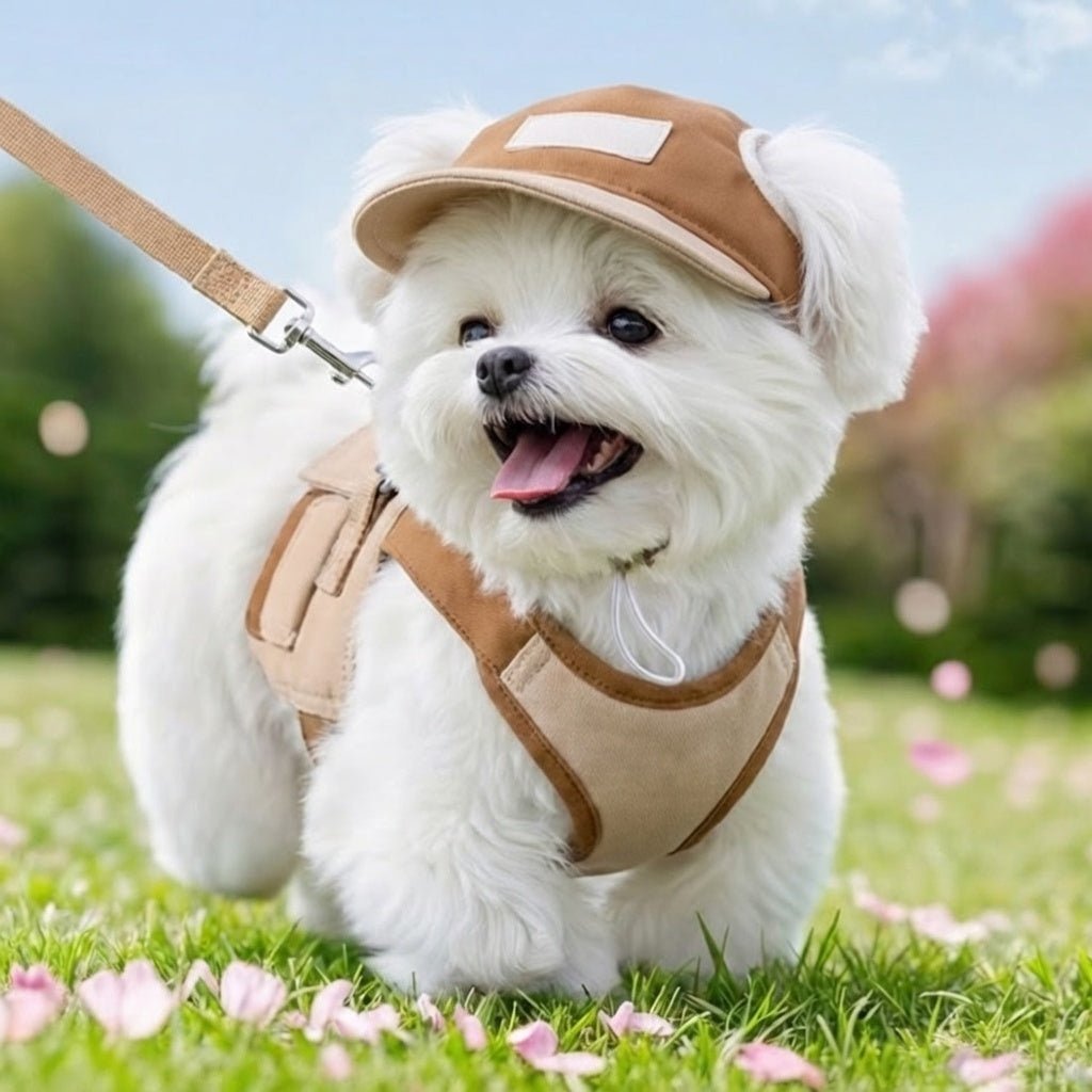 Navi No Pull Dog Harness Set | Breathable Mesh, Adjustable Fit - Hartwella
