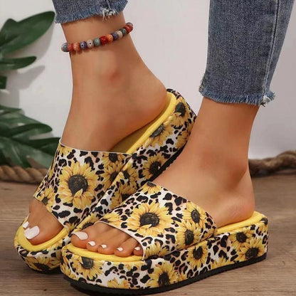 Navi Platform Slippers | Non - Slip, Sweat - Absorbing, Stylish Design - Hartwella