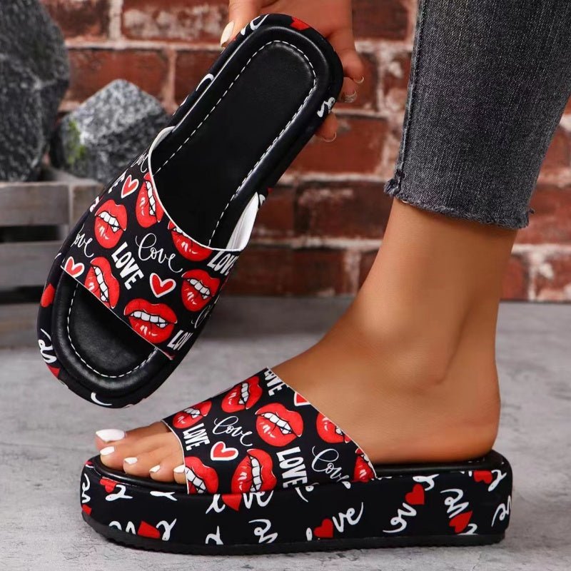 Navi Platform Slippers | Non - Slip, Sweat - Absorbing, Stylish Design - Hartwella