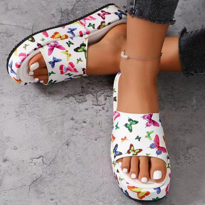 Navi Platform Slippers | Non - Slip, Sweat - Absorbing, Stylish Design - Hartwella