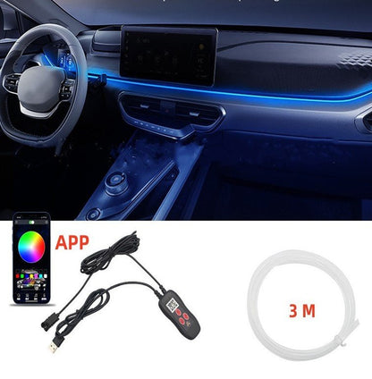 Nexa Car LED Light Strips | Music Sync, App Controlled, USB Powered - Hartwella