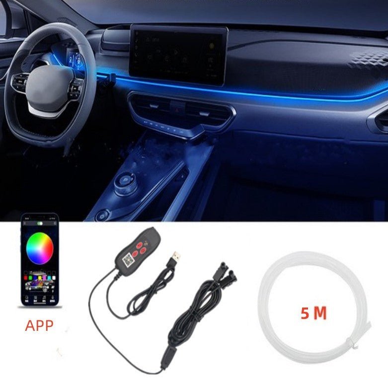 Nexa Car LED Light Strips | Music Sync, App Controlled, USB Powered - Hartwella