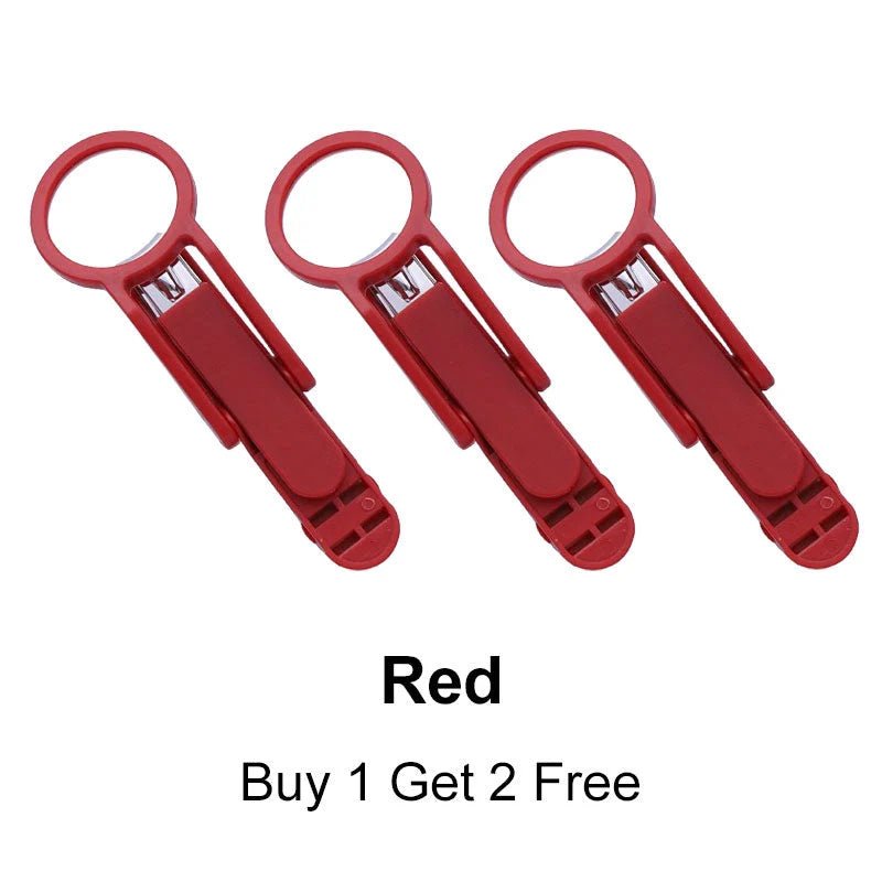 Nexa Nail Clippers Set | 3-Piece with Built-In Magnifier and Splash-Proof Storage Box - Hartwella