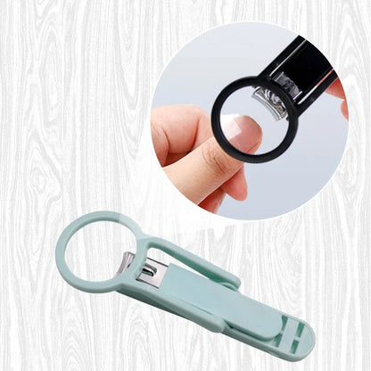 Nexa Nail Clippers Set | 3-Piece with Built-In Magnifier and Splash-Proof Storage Box - Hartwella