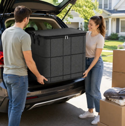 Nexa Storage Bin | Large Capacity Fabric Organizer with Zipper Closure - Hartwella