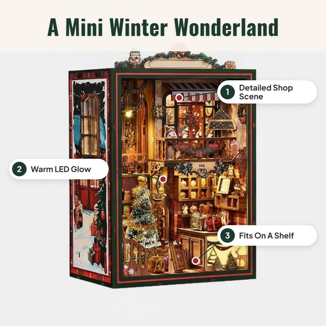 Noelio™ DIY Christmas Book Nook Kit - Hartwella