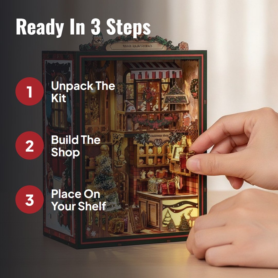 Noelio™ DIY Christmas Book Nook Kit - Hartwella