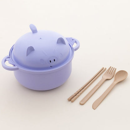 Noodle Bowl Set | 1300ml with Lid and Cutlery - Hartwella