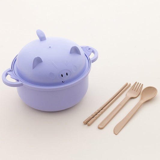 Noodle Bowl Set | 1300ml with Lid and Cutlery - Hartwella