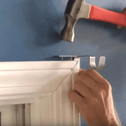 Nora Curtain Rod Brackets | No Drill, Heavy - Duty - Hartwella