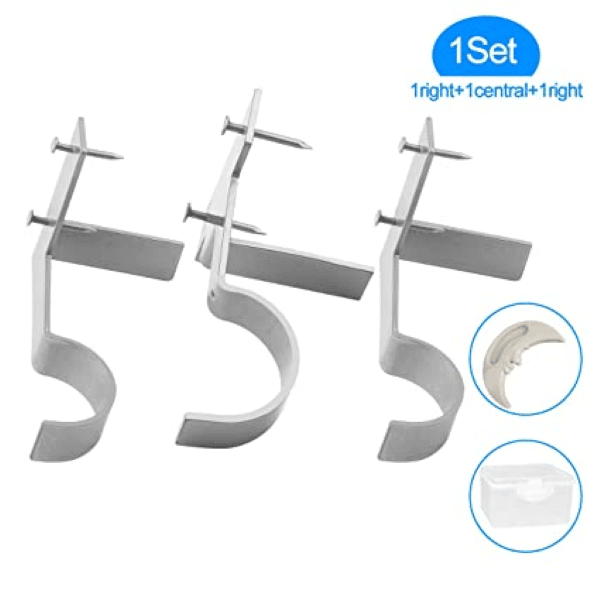 Nora Curtain Rod Brackets | No Drill, Heavy - Duty - Hartwella