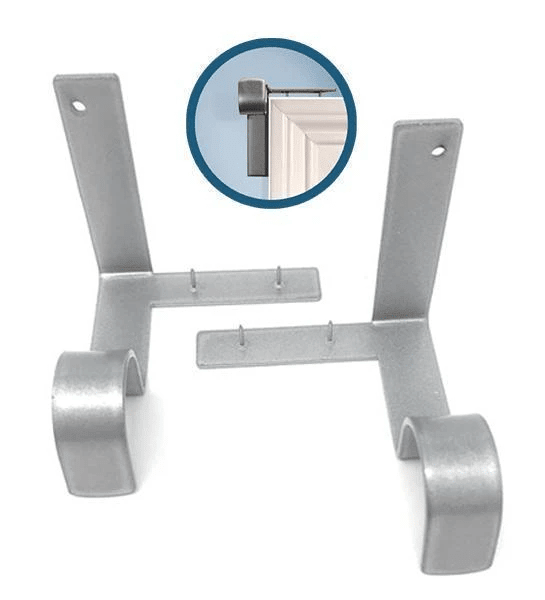 Nora Curtain Rod Brackets | No Drill, Heavy - Duty - Hartwella