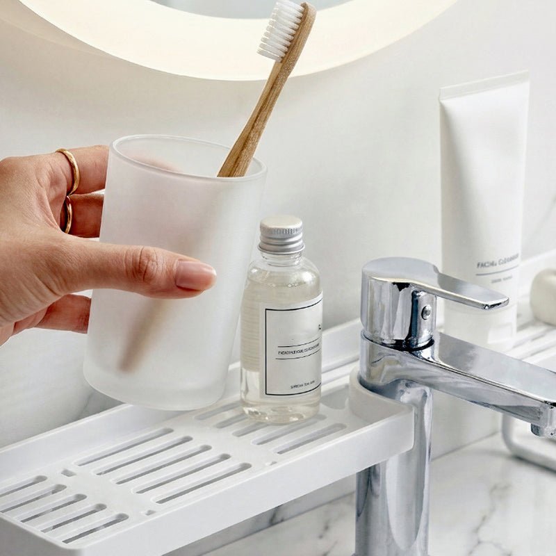 Nora Under Sink Organizer | No-Drill, Rapid-Drainage Design, Durable Plastic - Hartwella