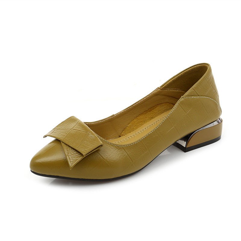 Nora Women's Pumps | Black PU Leather, Comfortable Fit - Hartwella