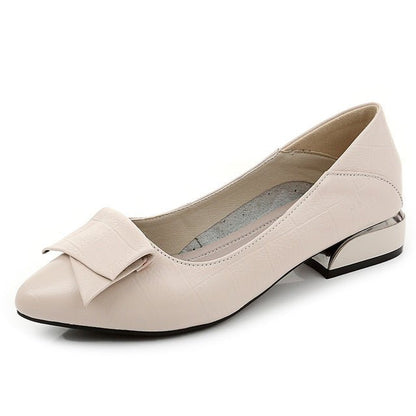 Nora Women's Pumps | Black PU Leather, Comfortable Fit - Hartwella