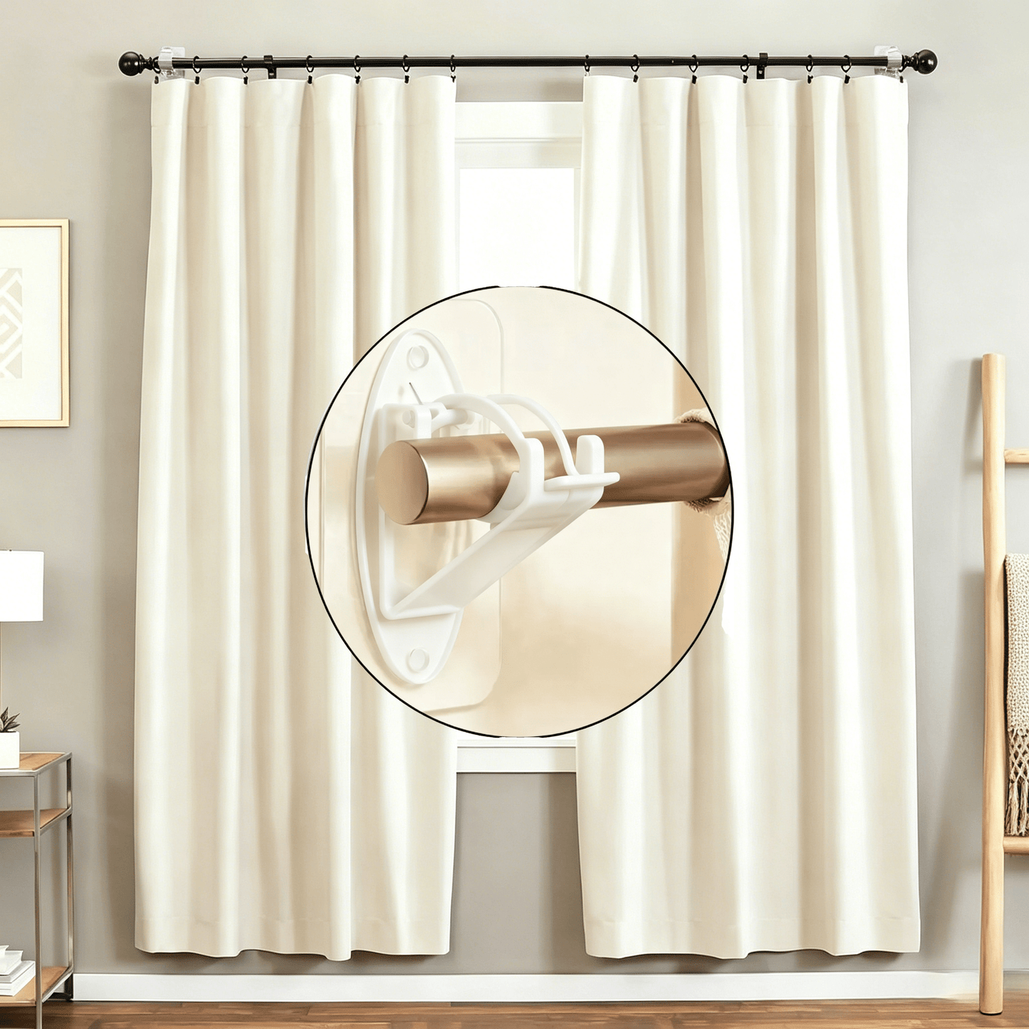 Nova Rod Brackets | Self-Adhesive, No Drill Required - Hartwella
