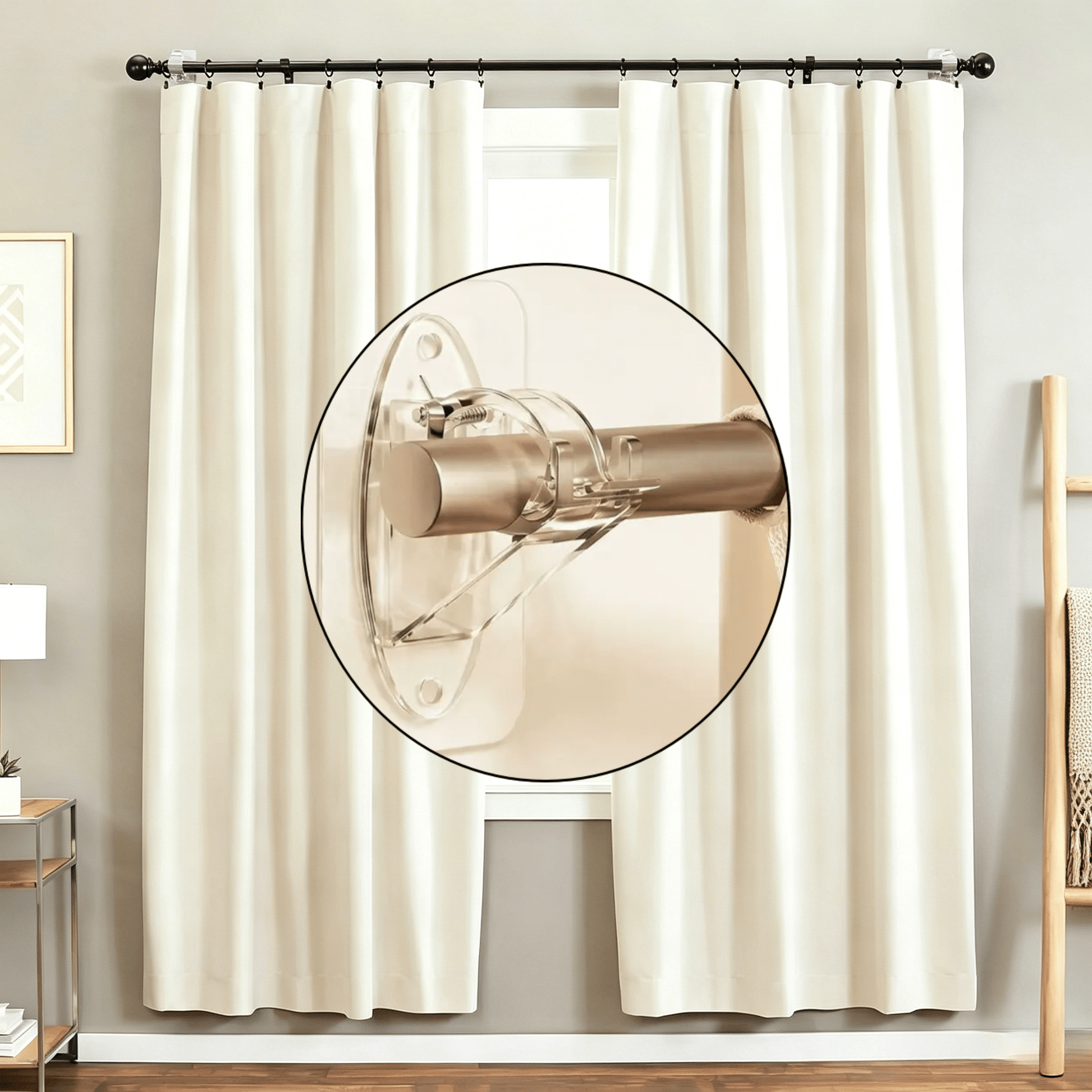 Nova Rod Brackets | Self-Adhesive, No Drill Required - Hartwella