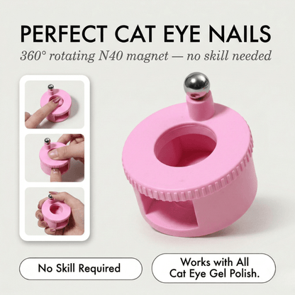 Opelle Cat Eye Nail Tool | 360° Rotating N40 Magnet, Portable Design - Hartwella