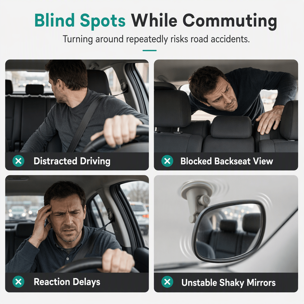Orbix™ Adjustable Convex Car Mirror