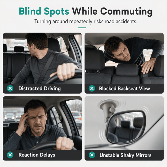 Orbix™ Adjustable Convex Car Mirror - Hartwella