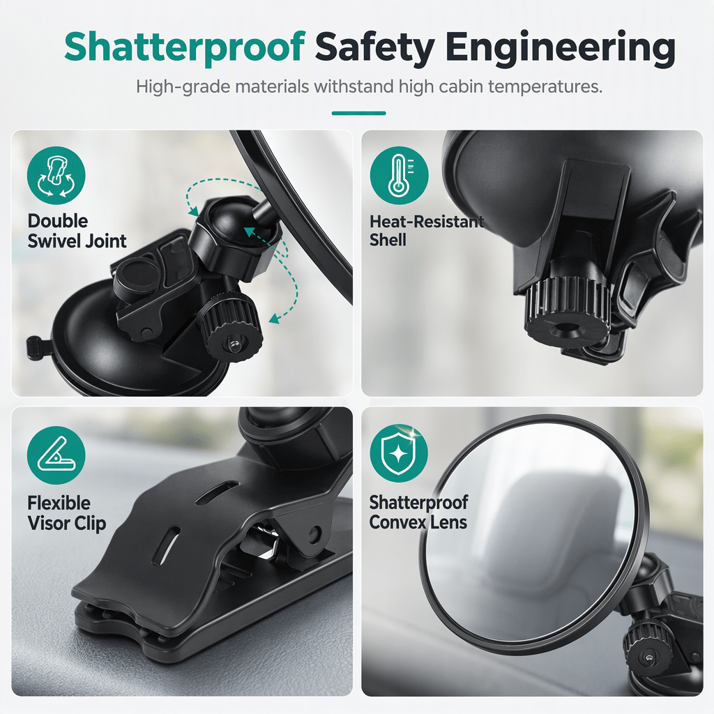 Orbix™ Adjustable Convex Car Mirror - Hartwella