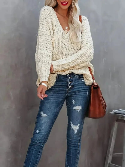 Oriana Off-the-Shoulder Sweater | Lightweight, Casual Fit - Hartwella