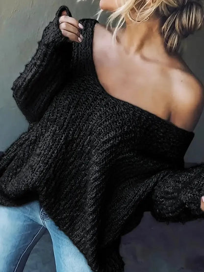 Oriana Off-the-Shoulder Sweater | Lightweight, Casual Fit - Hartwella