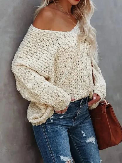 Oriana Off-the-Shoulder Sweater | Lightweight, Casual Fit - Hartwella