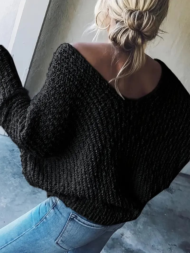 Oriana Off-the-Shoulder Sweater | Lightweight, Casual Fit - Hartwella
