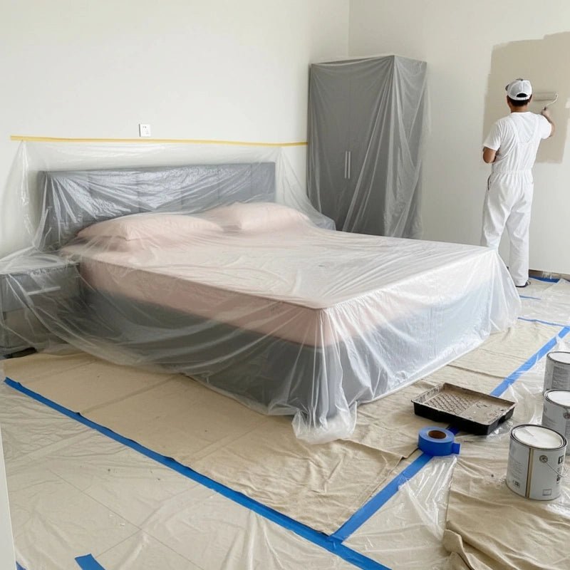 Pavo Barrier Film | Pre-Taped, Dust Protection, 10m x 1m - Hartwella