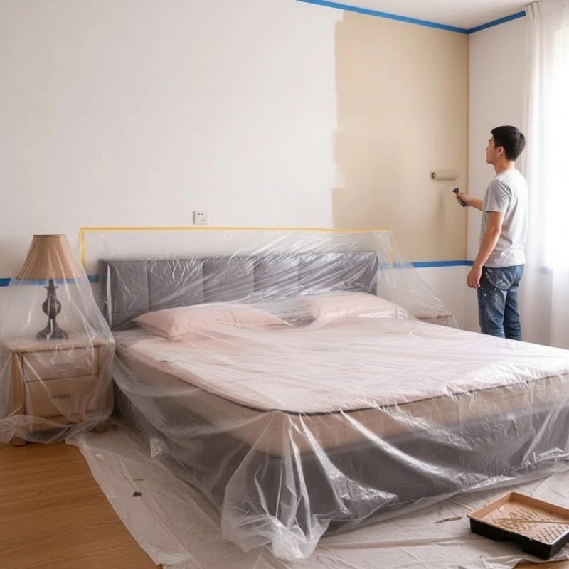 Pavo Barrier Film | Pre-Taped, Dust Protection, 10m x 1m - Hartwella