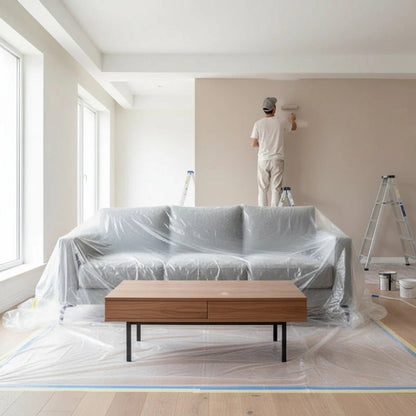 Pavo Barrier Film | Pre-Taped, Dust Protection, 10m x 1m - Hartwella