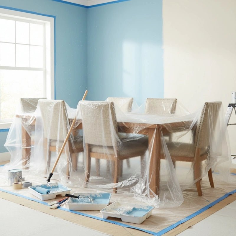 Pavo Barrier Film | Pre-Taped, Dust Protection, 10m x 1m - Hartwella
