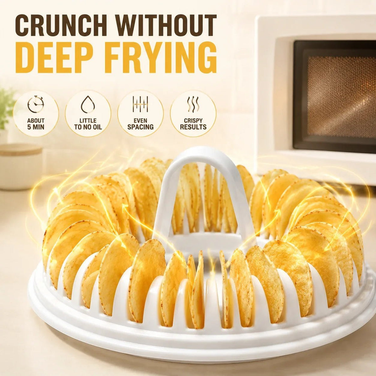 Pavo Chip Maker | Oil-Free, Includes Slicer Bowl Set - Hartwella