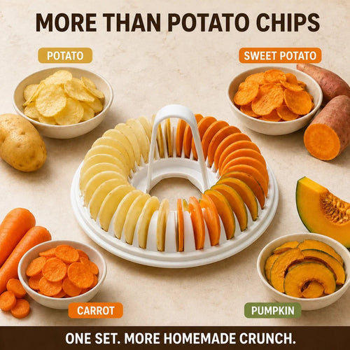 Pavo Chip Maker | Oil-Free, Includes Slicer Bowl Set - Hartwella